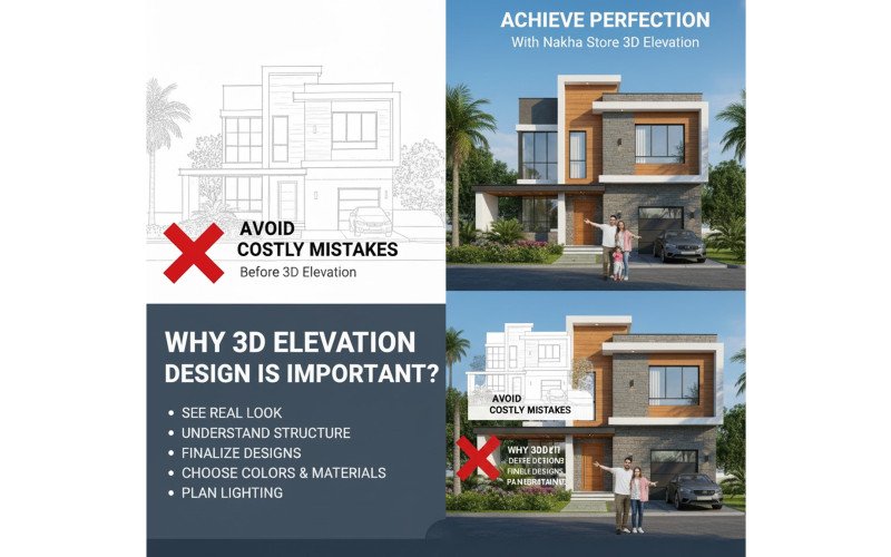 Why 3D Elevation Design is Important Before Building Your Home?